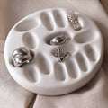 Jesmonite Ring Holder - White
